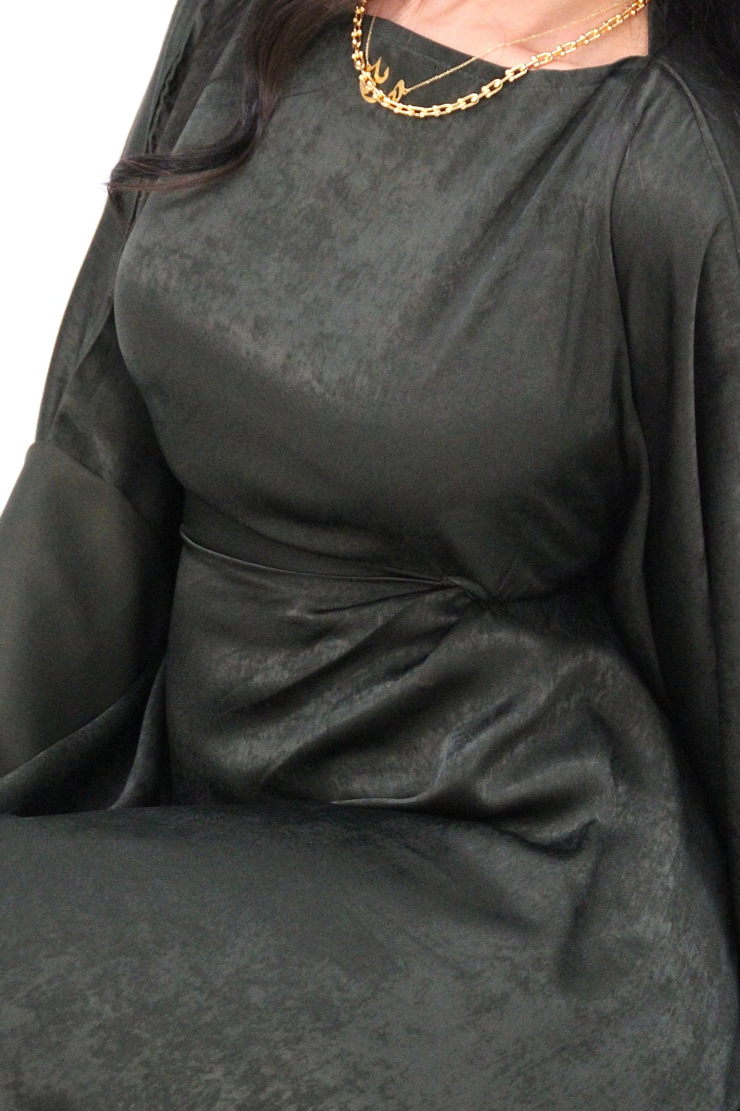 SAMRA Abaya and Shawl - Khaki