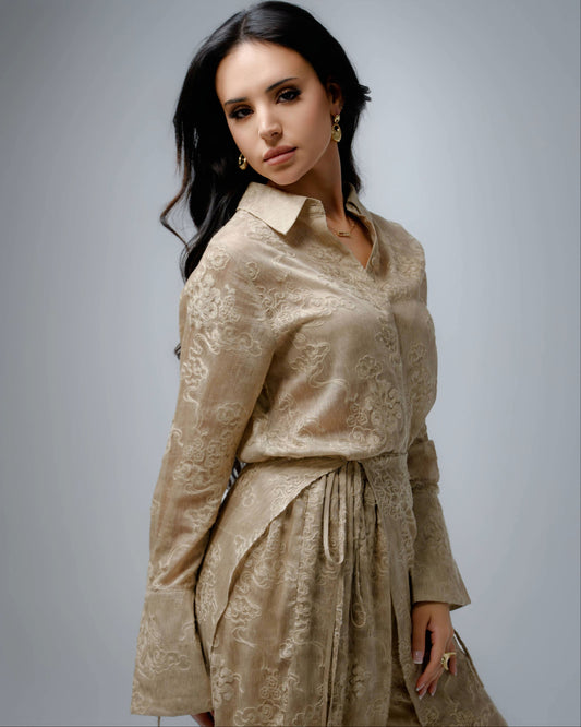 ZENA SHIRT, SKIRT AND PANT SET