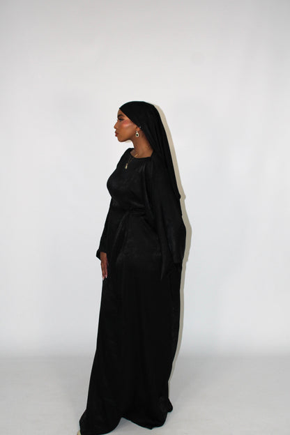 SAMRA Abaya and Shawl - Noir